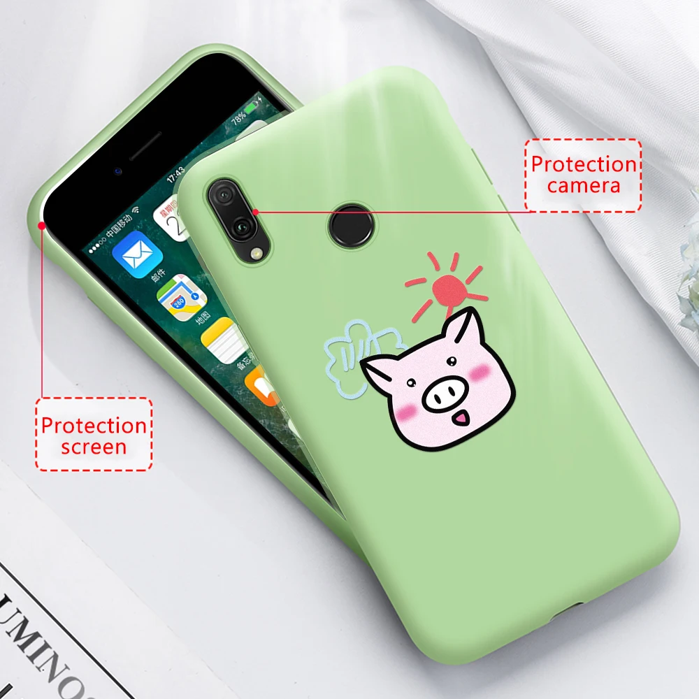 Роскошный силиконовый чехол с рисунком для Huawei P20 Lite Pro 10 P30 P40 P10 милый телефона