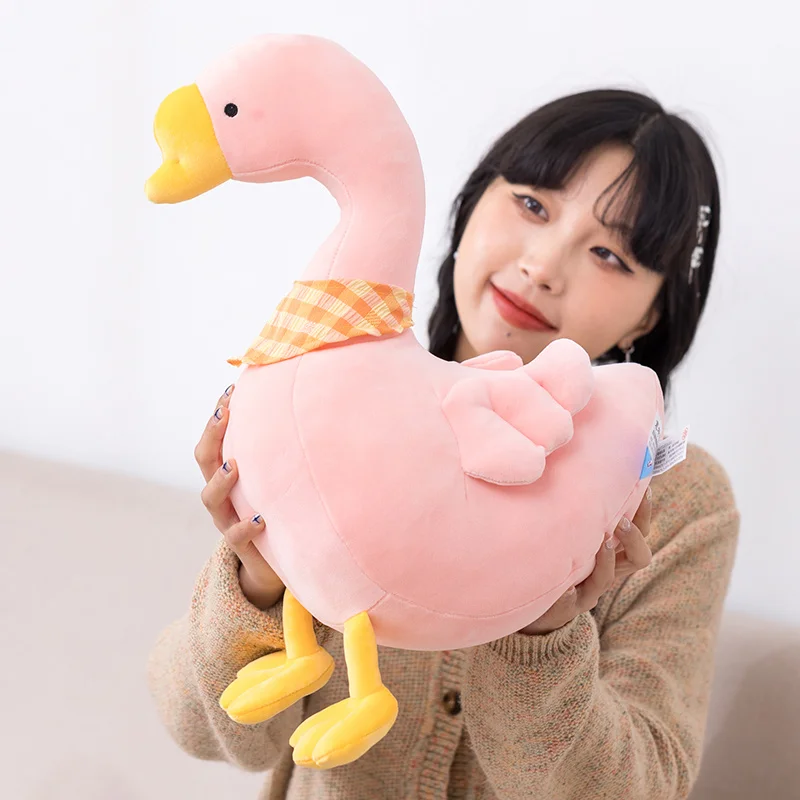 

Cute Goose Stuffed Toys Animal Baby Accompanying Dolls Plush Comfort Dolls Soft Pillow Nordic Home Decor Baby Girls Kawaii Gift