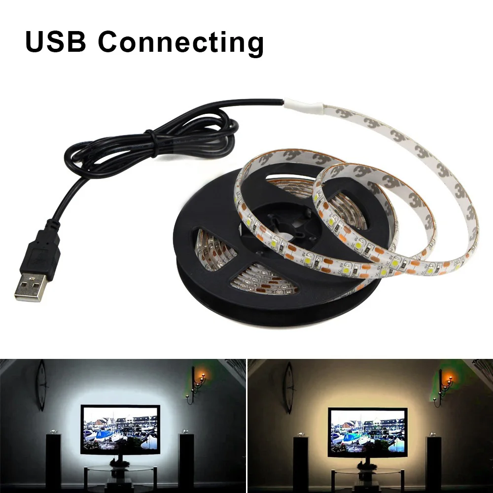 3 м и формирующая листы для кровли 4 5 USB Мощность 2835 SMD Светодиодные ленты