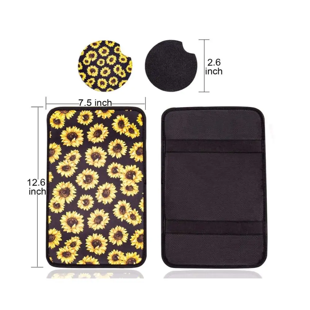 Подсолнух автомобильный центральный подлокотник сиденье для сиденья коврик