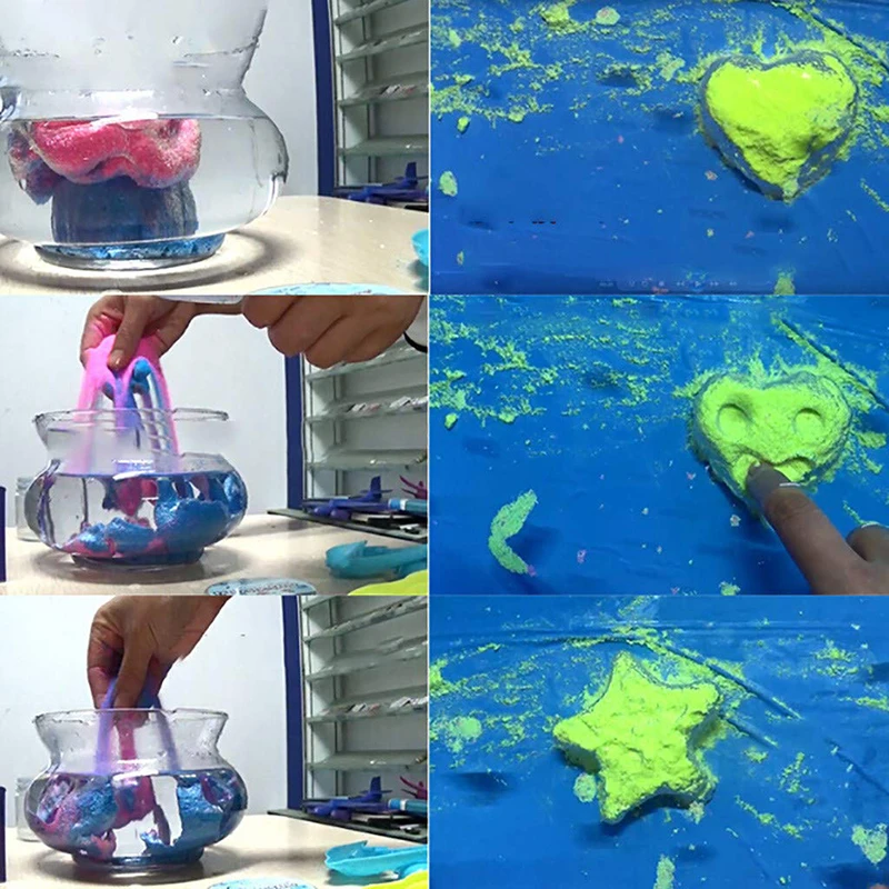 Волшебный песок для детей не влажный красочные космические игрушки слизь