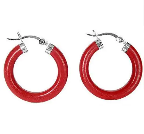 Женские серьги с кольцом левербэк из жадеита 925 30 мм бесплатная доставка |