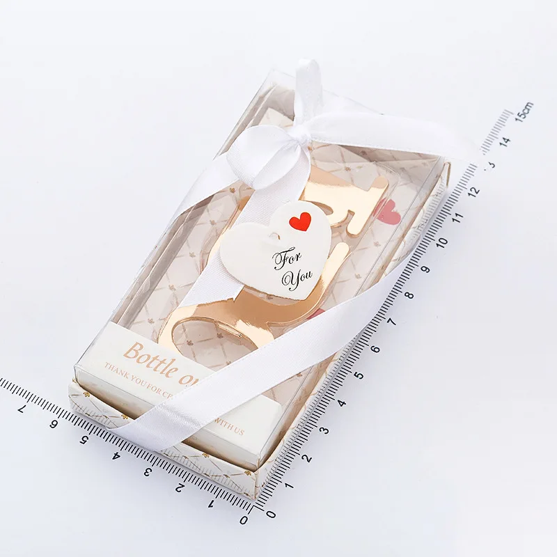 

Yes I Do Shaped Bottle Opener Small Funny Beer Openers Tools Wedding Gifts for Guests Alloy Individual Box Packed Gold Color