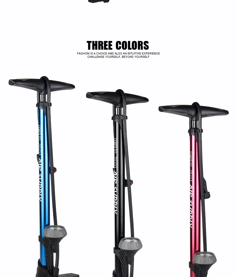 Giyo 160Psi Bike Floor Pump With Gauge Presta Schrader Valve Adapter Foot Bicycle Pump Air Inflator Tire Pump Road MTB Bike Pump