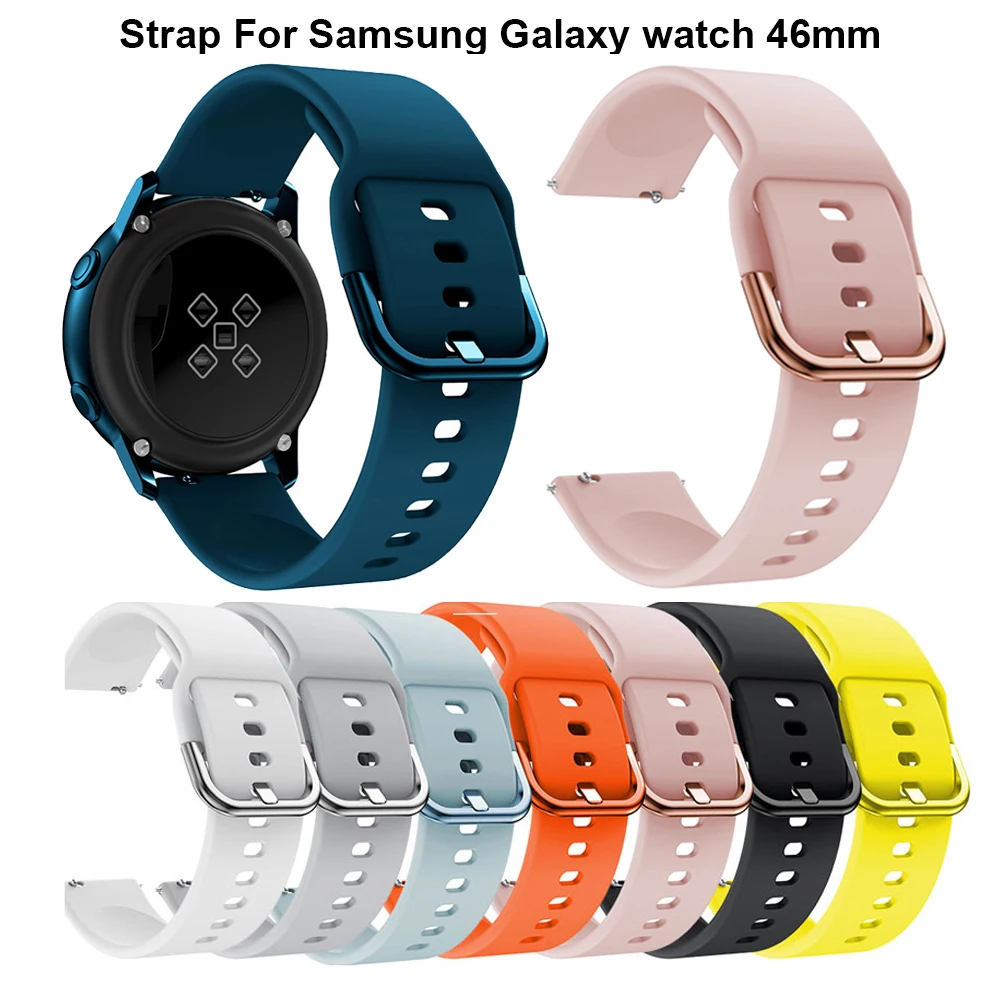 42 мм сменный силиконовый оригинальный спортивный ремешок для часов Galaxy watch active