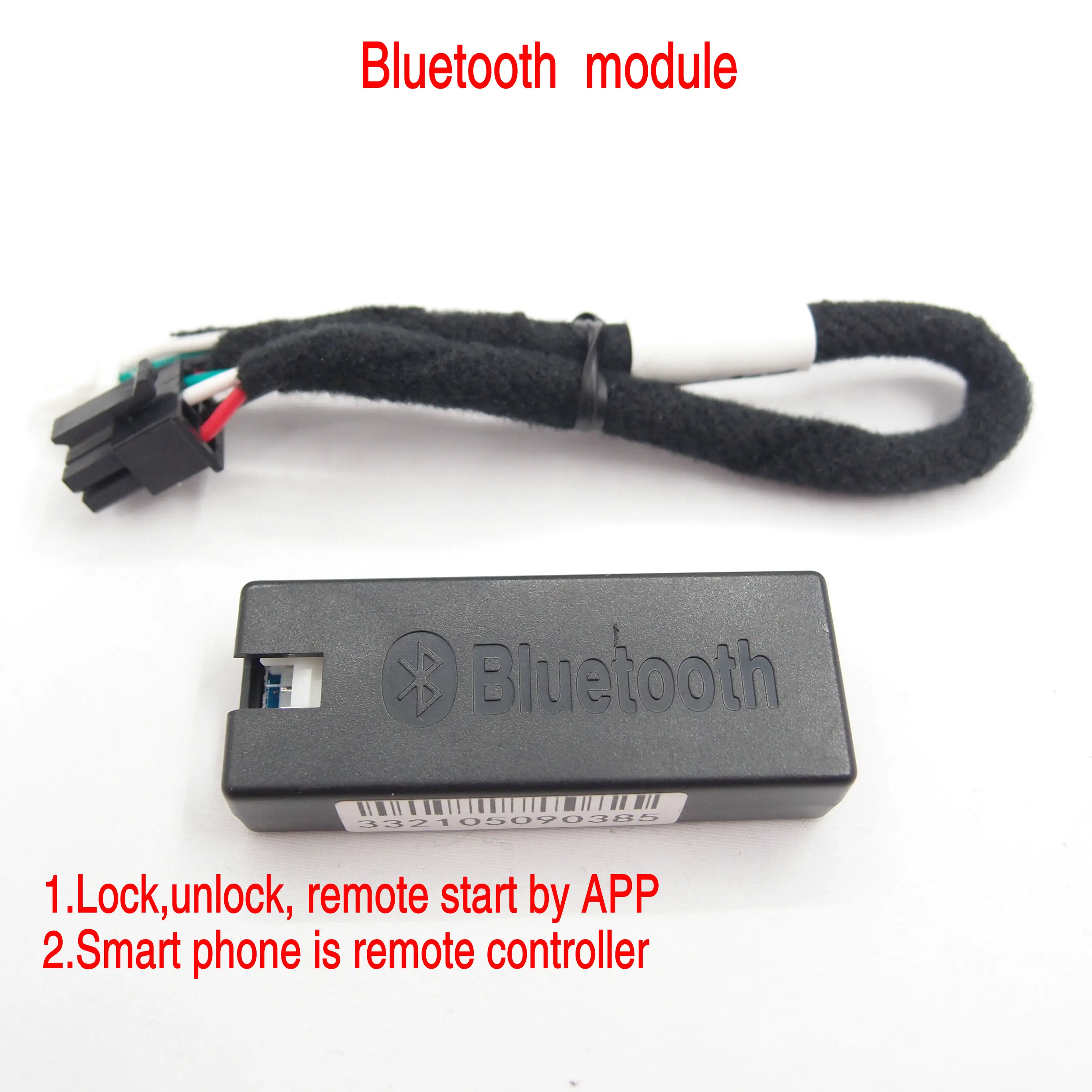 Система запуска автомобиля Push start с управлением через приложение по Bluetooth для Nissan Toyota Honda Ford Peugeot с особым кабелем.