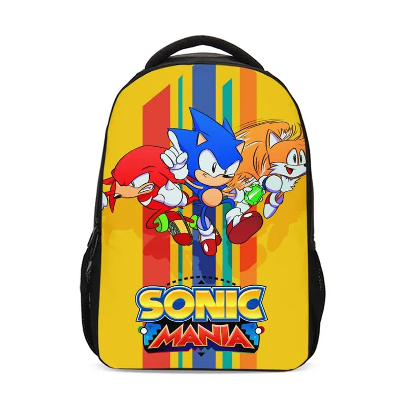 Рюкзаки для мальчиков и девочек с рисунком Аниме Соник Ежик 3D печать рюкзак