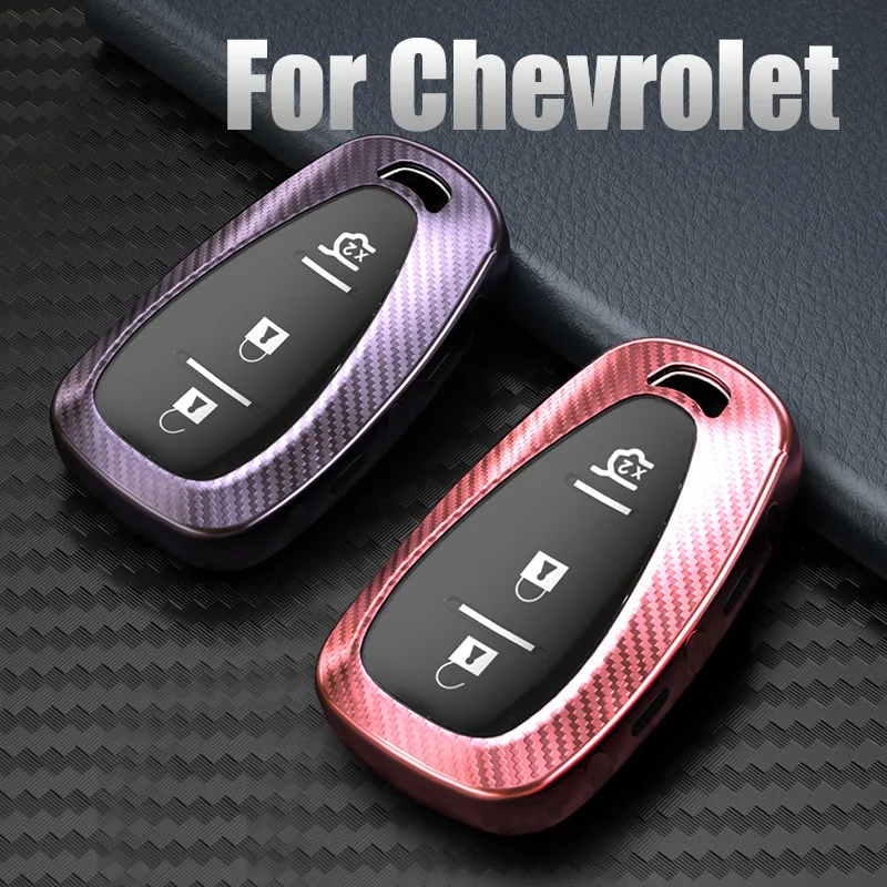 

Car Key Cover Case for Chevrolet Cruze Spark Sonic Camaro Volt Bolt Trax Malibu Chevy 2 3 4 5 Button Remote Key Holder Keychain
