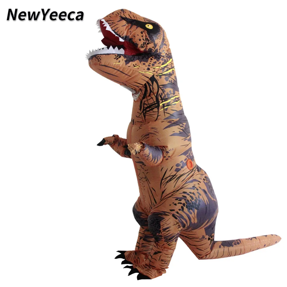 Костюм-талисман для детей и взрослых надувной динозавр тирекс Пурим Хэллоуина