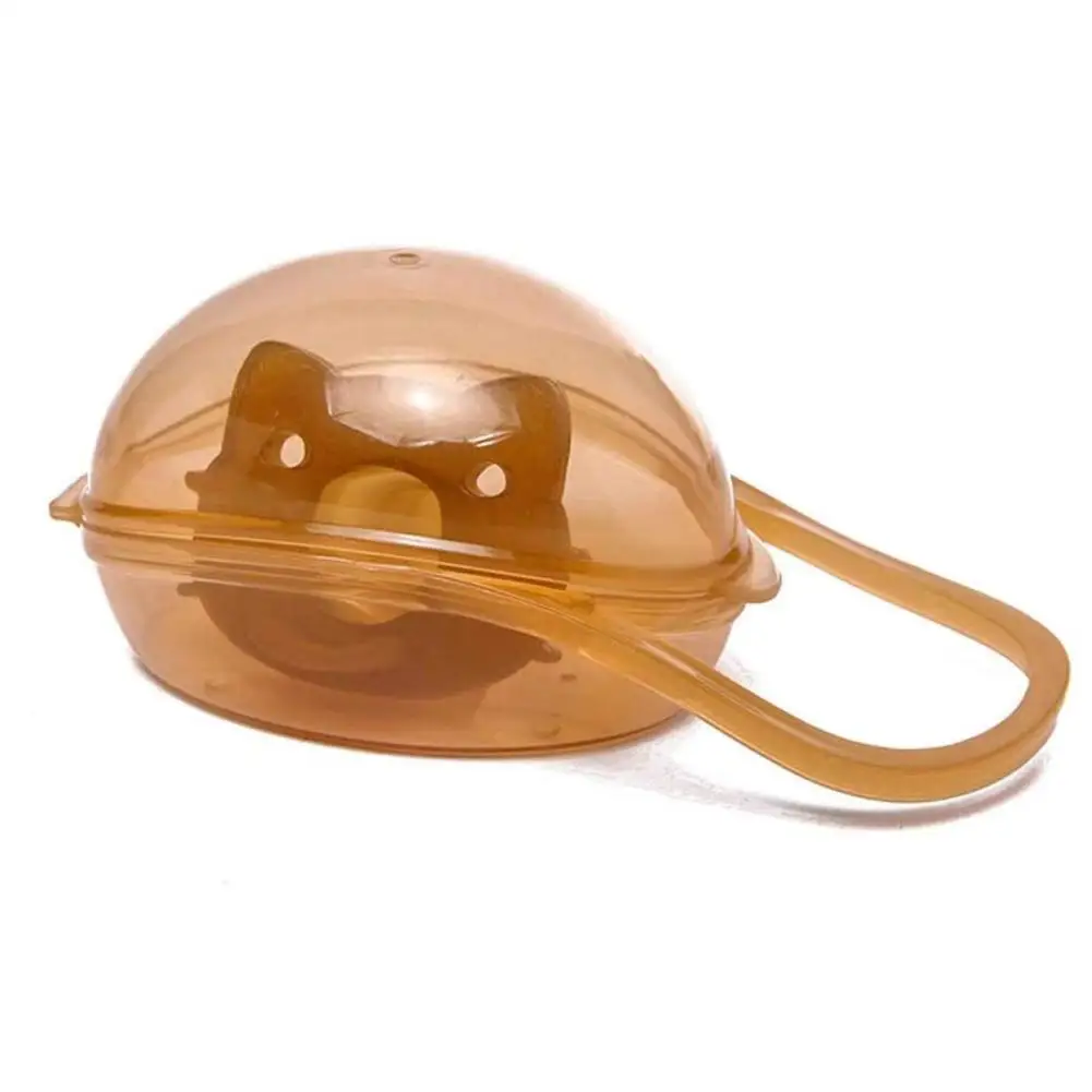 Детская силиконовая Серебряная соска для новорожденных пустышка зубная коробка