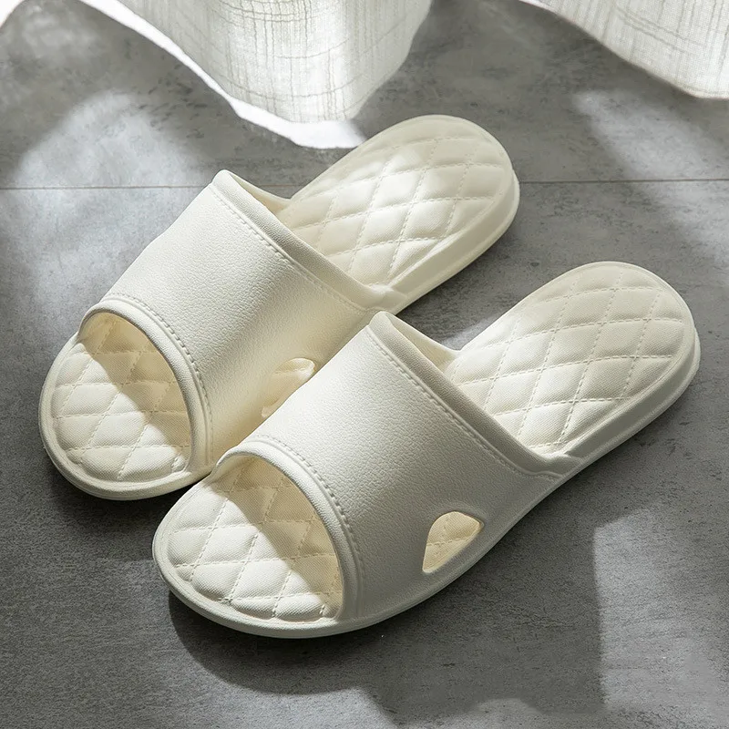 

2021 New Slippers Women Summer Eva Thick Bottom Indoor Slippers Non-slip Soft Solid Home slides Couples Bathroom Cool Slippers