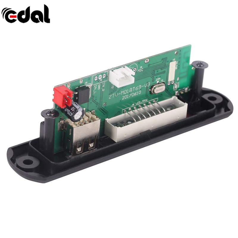 Автомобильная Плата декодера Bluetooth MP3 7 12 в декодирующая плата модуль с поддержкой