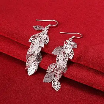 

Japan and South Korea fashion romantic hollow leaf ladies ear hook SPCE674 LKNSPCE674