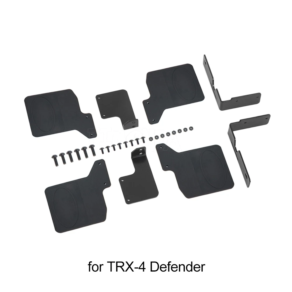 TRX4 Брызговики переднее и заднее резиновое крыло для 1/10 RC Crawler Traxxas Defender Bronco