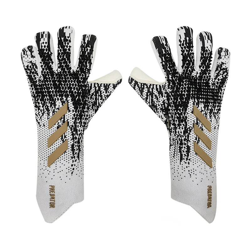 

Size 6-10 Thickened Latex Football Goalkeeper Gloves No Finger Guard Teenager Adult Non-Slip Professional Goalkeeper Gloves Gift