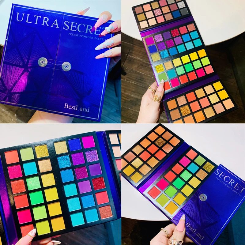 Новое поступление Ультра секретная палитра 72 цвета матовые блестящие тени для