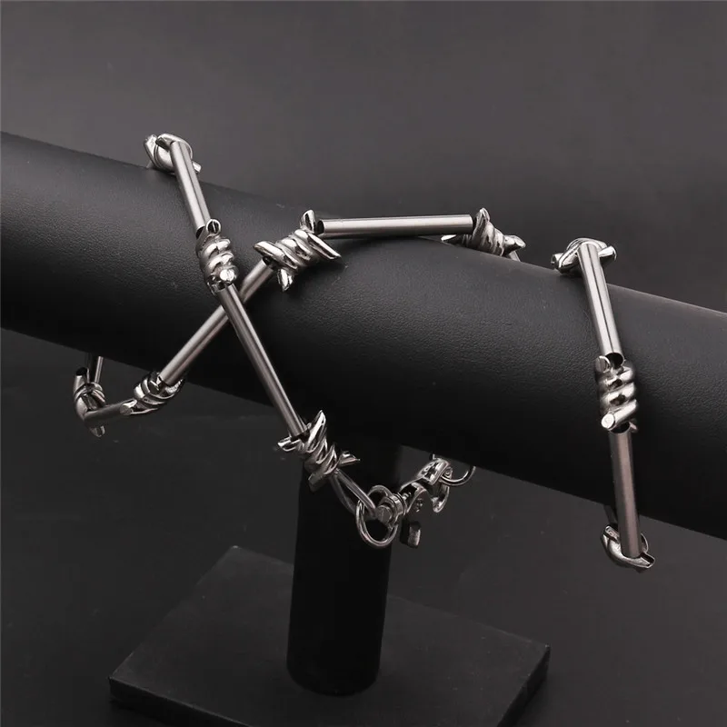 New Handmade Harajuku Gothic Metal Wind Bamboo Necklace Unisex Punk Pants Chain Wallet Chain Japanese Street Rock Style
