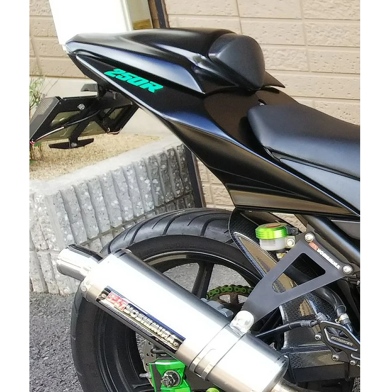 Обтекатель заднего сиденья для капота 2008 2009 2010 2012 Kawasaki Ninja EX 250 250R EX250 Pillion Зеленый