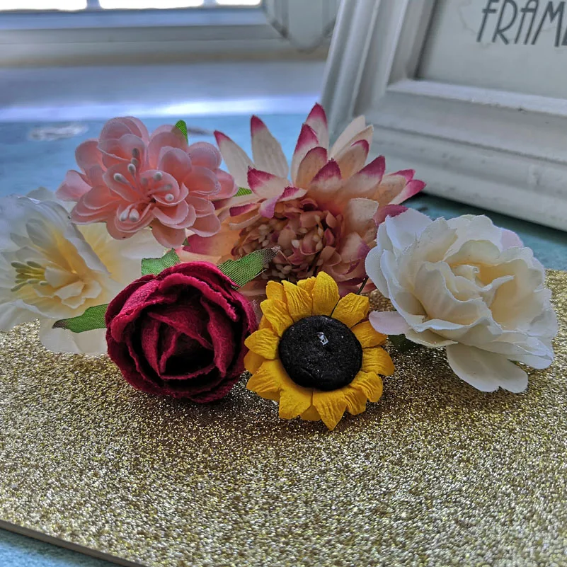 100 шт./лот Искусственные цветы украшение Свадебное приглашение открытка