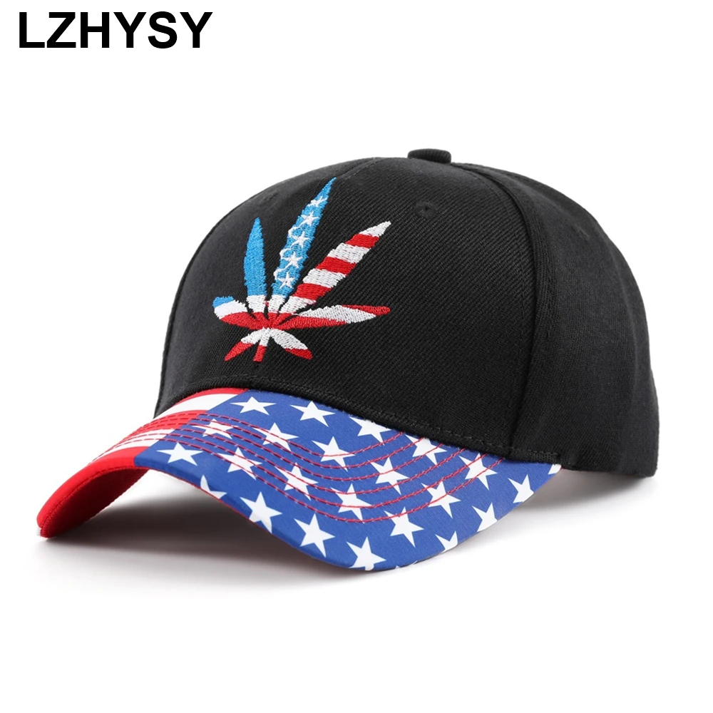 

Бейсболка LZHYSY унисекс с флагом США, осенняя бейсболка с вышивкой, Снэпбэк кепки для женщин, уличная Спортивная Кепка в стиле хип-хоп, мужская...