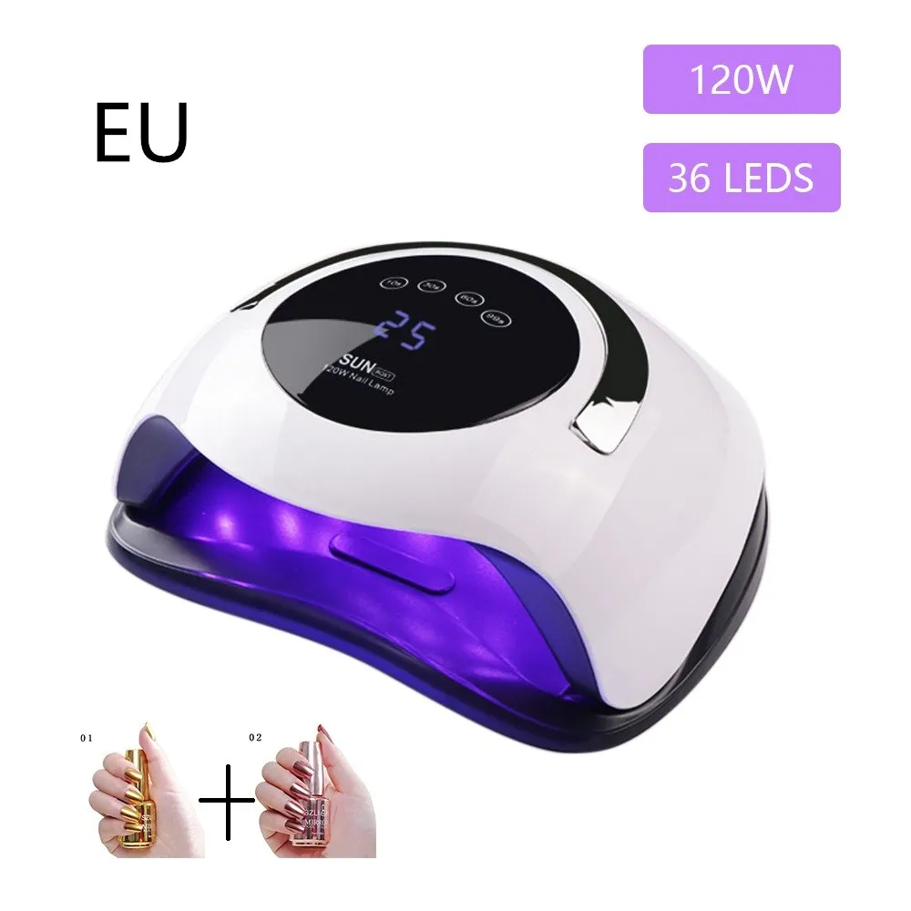 Лампа для маникюра светодиодный Сушилка для ногтей 120W USB гелевая лампа для ногтей, осушающая лампа для гель Лаки с лак для ногтей Авто Маникюр Сенсор - Цвет: 01