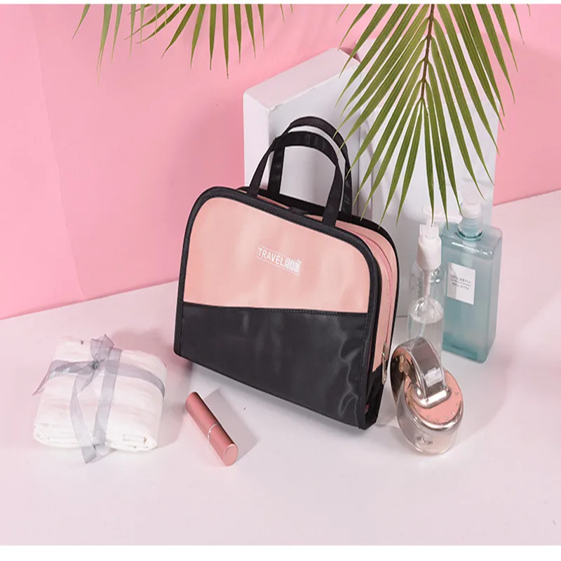 Женская косметичка Два в одном складная большой емкости дорожная