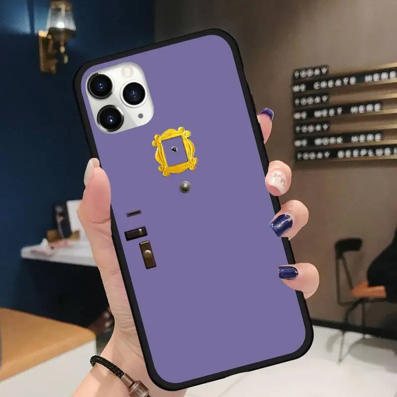 

friends tv series Purple door Phone Case for iPhone 11 12 pro XS MAX 8 7 6 6S Plus X 5S SE 2020 XR Soft silicone