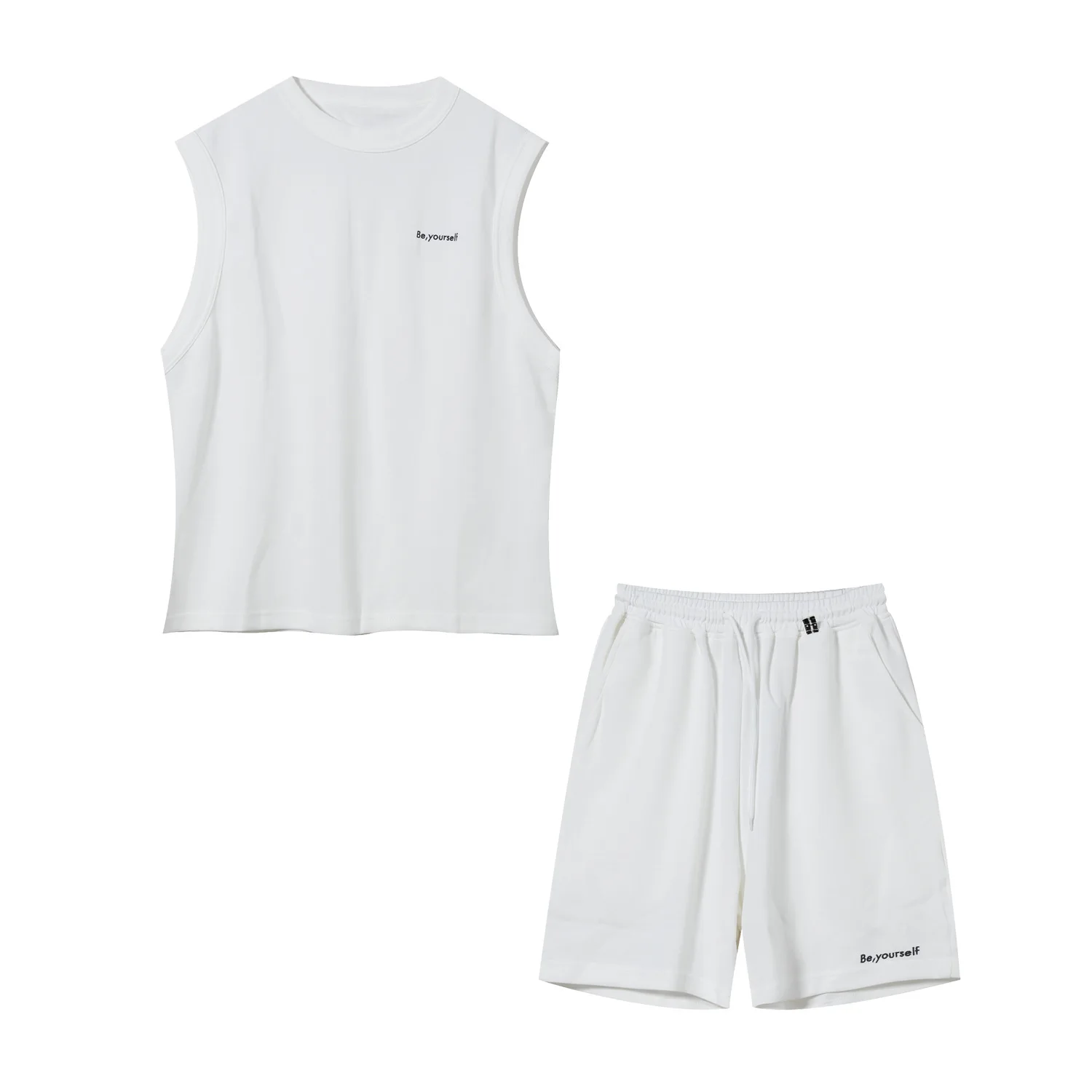 

MTL | 2021 summer new sports vest shorts loose fashion brand two piece casual suit men