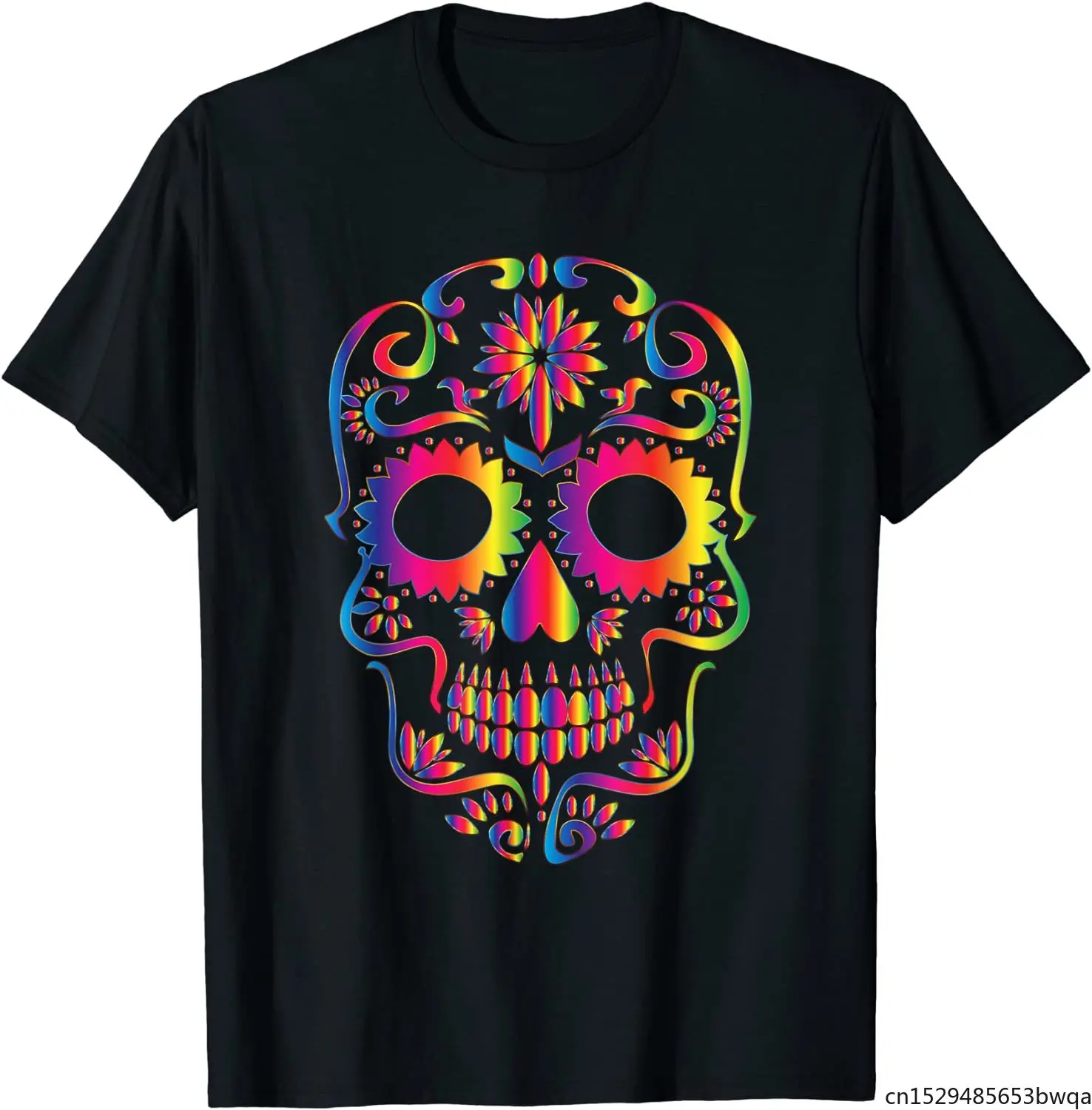 

Colorful Skull for Mexican Day Of The Dead T-Shirt