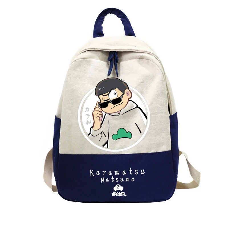 2 Аниме osomatsu san лоскутный рюкзак женский дорожный рюкзаки для подростков девочек osomatsu-san Bagpack женский Mochila - Цвет: 2