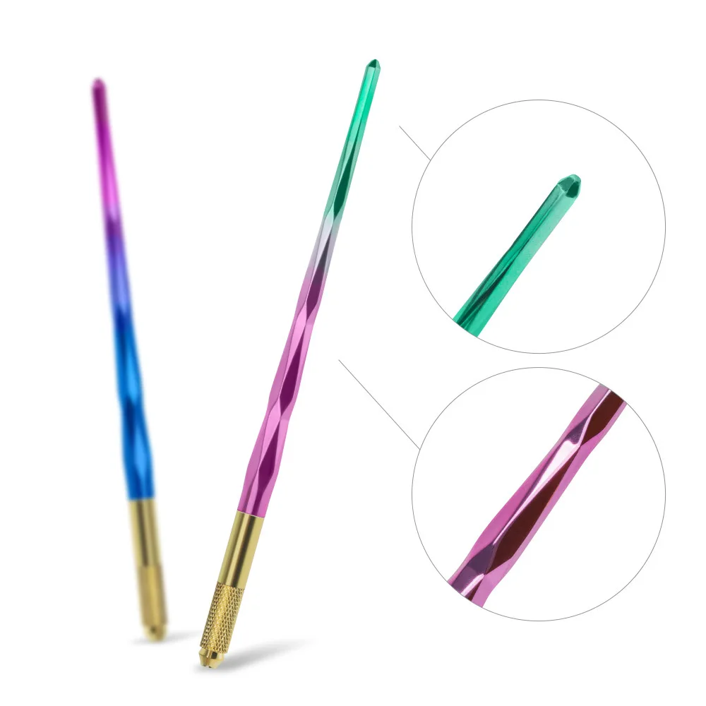 

6 упаковок тату-ручек для перманентного макияжа бровей, профессиональные микролезвия, ручка, инструмент для пышных бровей с замком