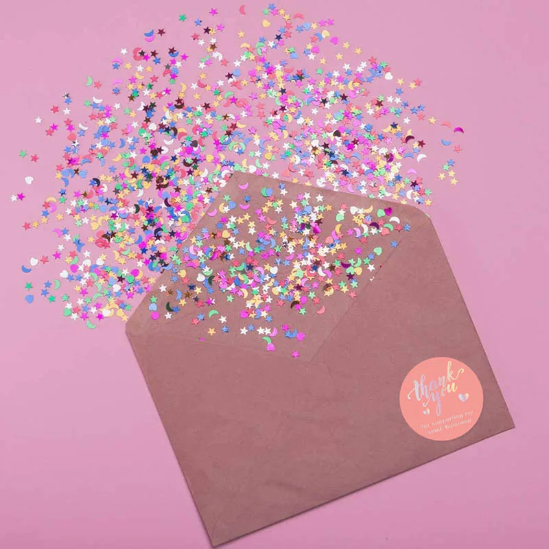 

500pcs/roll Thank You Stickers 1/1.5inch Pink Paper Seal Stickers for Handmade Jewelry Wedding Gift Packing Labels Stationery