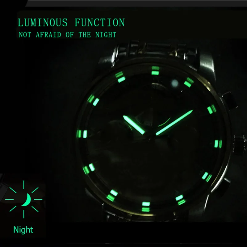 Мужские спортивные кварцевые часы AESOP синие водонепроницаемые наручные из