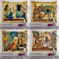 yellow ancient egypt tapestry wall hanging old culture printed hippie egyptian tapestries wall cloth home decor vintage tapestry