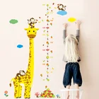 MAMALOOK, мультфильм, джунгли, животные, обезьяна, жираф, дети, измерение роста, настенные наклейки для детской комнаты, настенная наклейка, украшение для дома