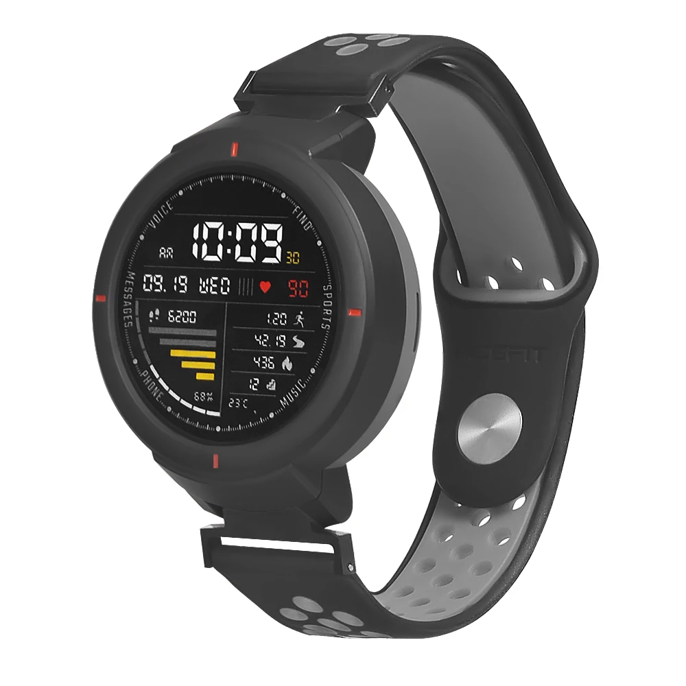 Silicagel Smart Wrist Strap For Huami Amazfit Pace Stratos 2/2S Watch Band for Bip/GTS/Verge 3 Straps Bracelet | Электроника