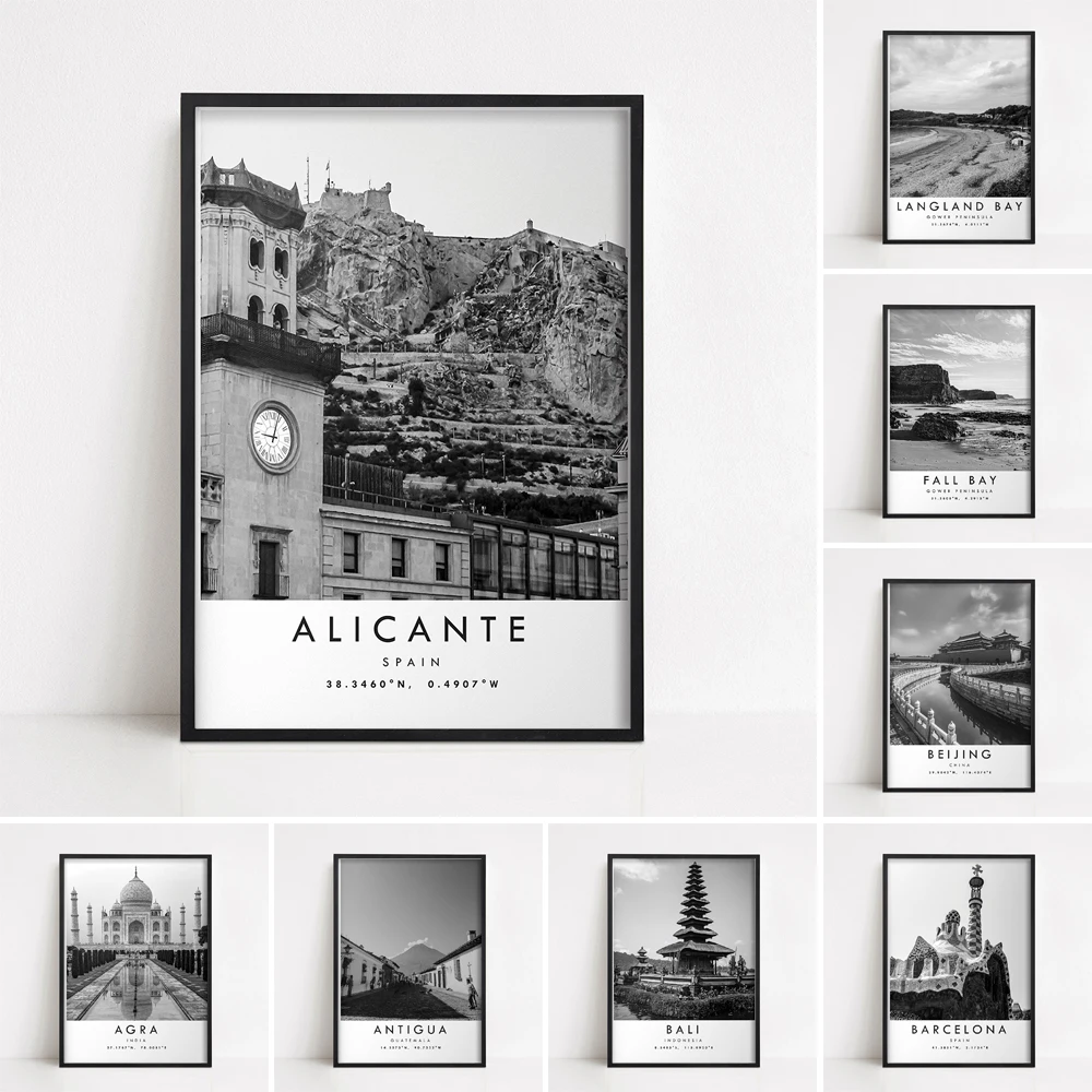 Плакат для путешествий Alicante уникальный Настенный декор гостиной домашний | Дом и