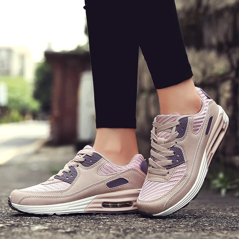 

2020 Spring New Style Air Cushion WOMEN'S Shoes Fashion Students Lace-up Versatile Sports Footwear WOMEN'S Shoes 0325