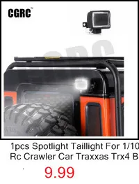Светодиодный прожектор Rooflight 125 мм для 1/10 RC автомобиль гусеничные TRX4 D90 D110 осевой scx10 90046 RC4WD CC01 мустанга