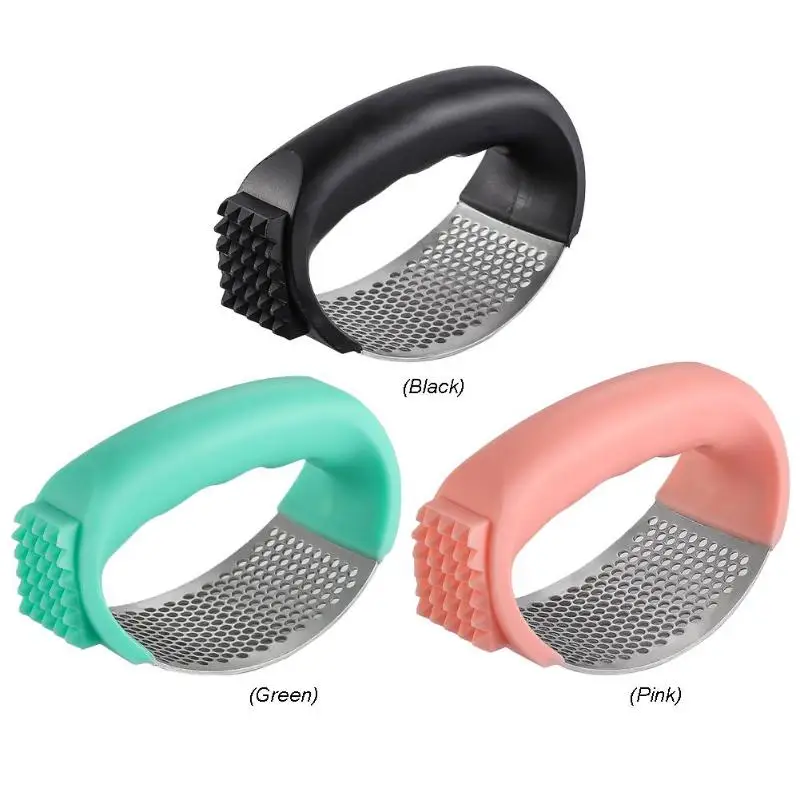 Изогнутый чесночный прижимной нож для сыпучего мяса нержавеющая сталь Прочный