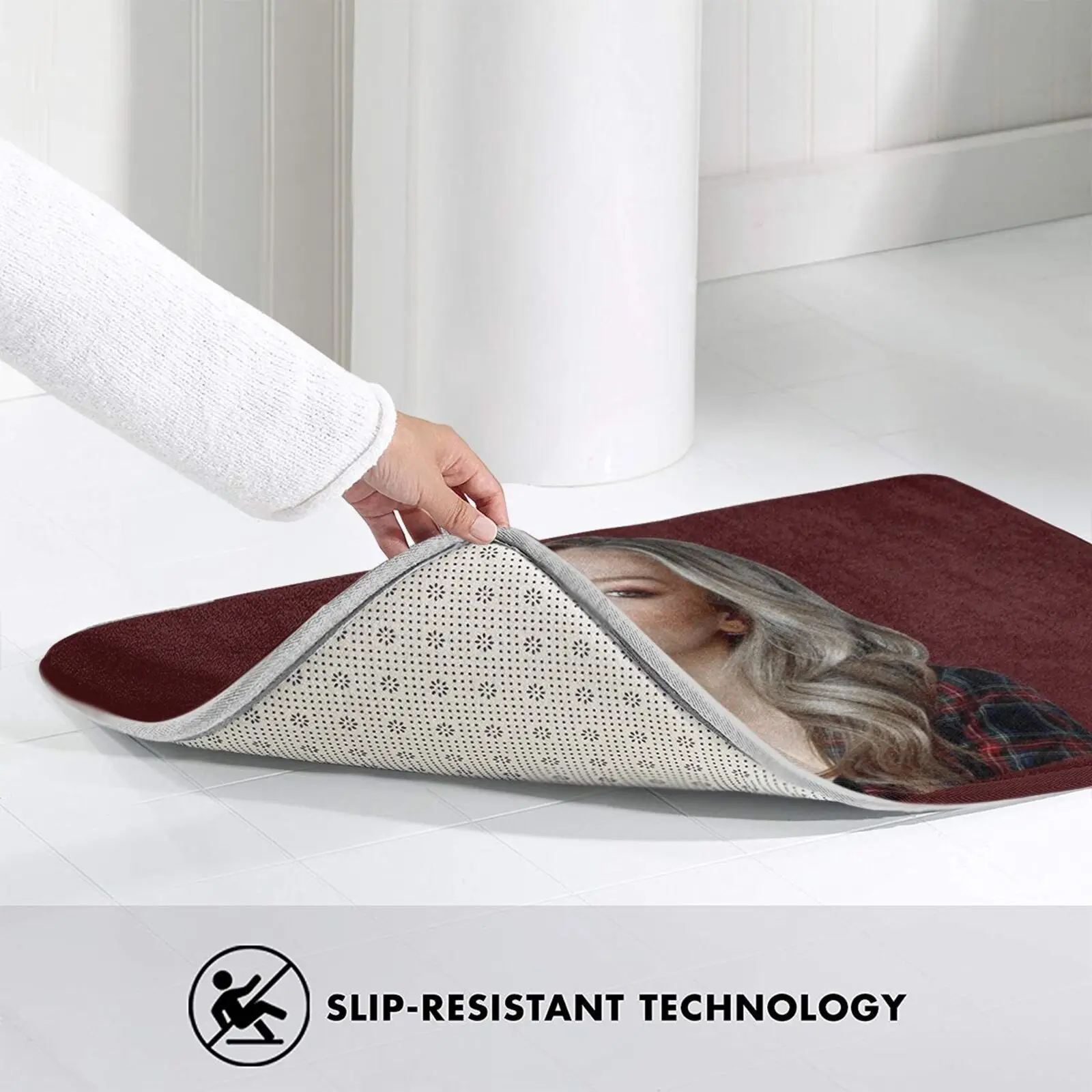 Противоскользящий коврик для входной двери в спальню