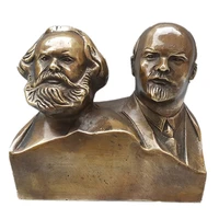 sales great communist marx and lenin bust bronze statue figurines bronze craftwork living room office ornaments l3428