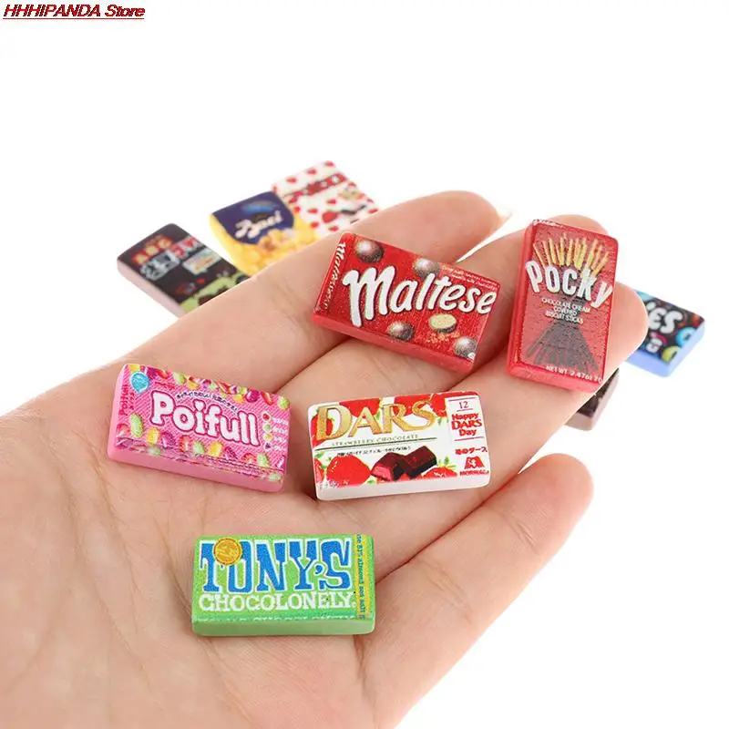 

8/10 шт. миниатюрный кукольный домик супермаркет пищевая Смола закуски кухонные декоративные игрушки случайный