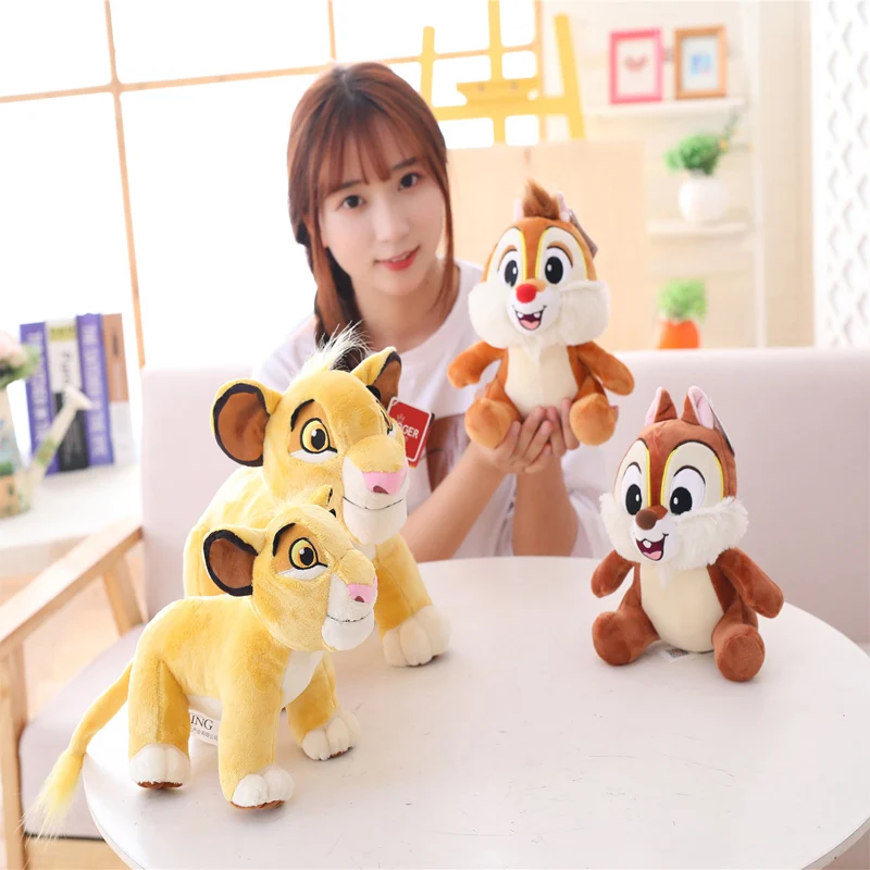Милые плюшевые игрушки Simba Король Лев мягкие из фильма с животными чип и Дейл