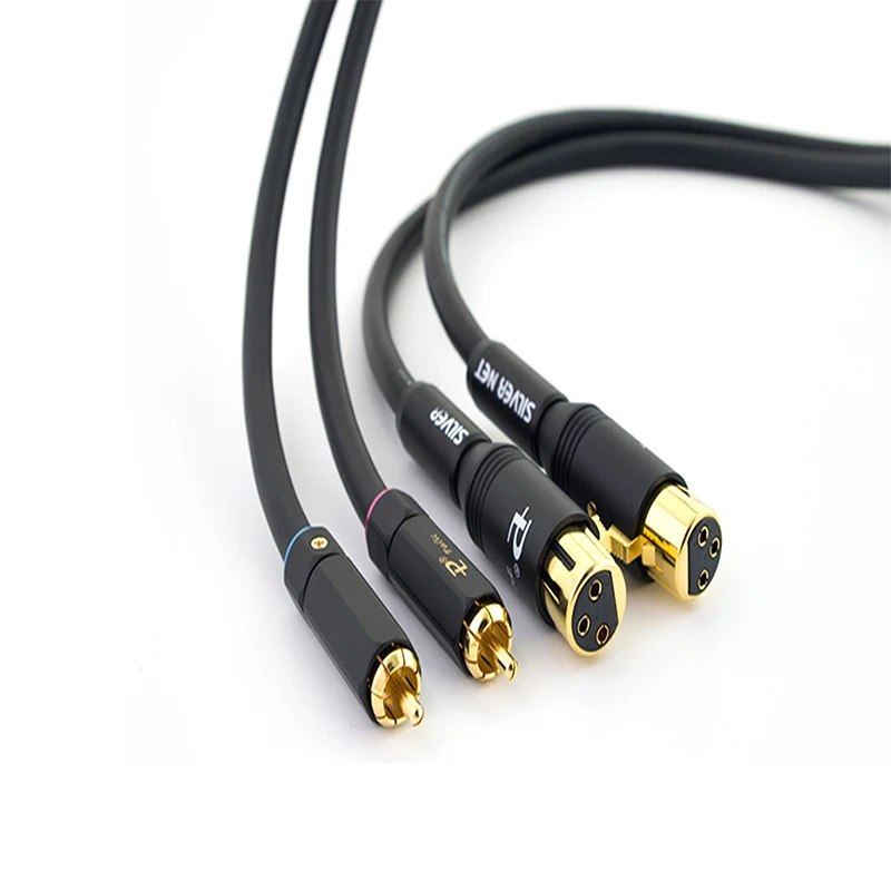 Аудиокабель HIFI 2 RCA Dual XLR кабель с штекером на Женский для детской студии