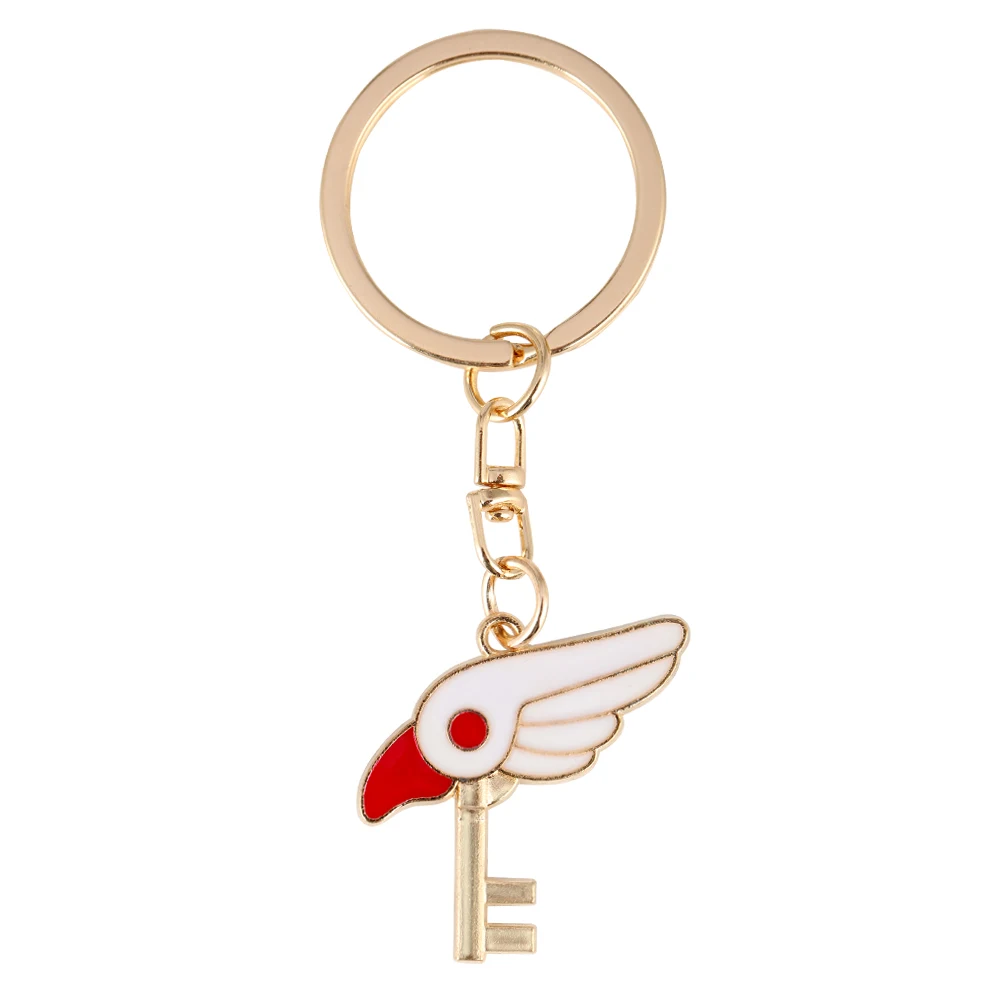 Pocket Watch Key Ring Gifts Set Japan Anime Magic Girl Sakura Cartoon Cosplay Pendant Clock Hours Girls Lady Women Xmas Gift Set