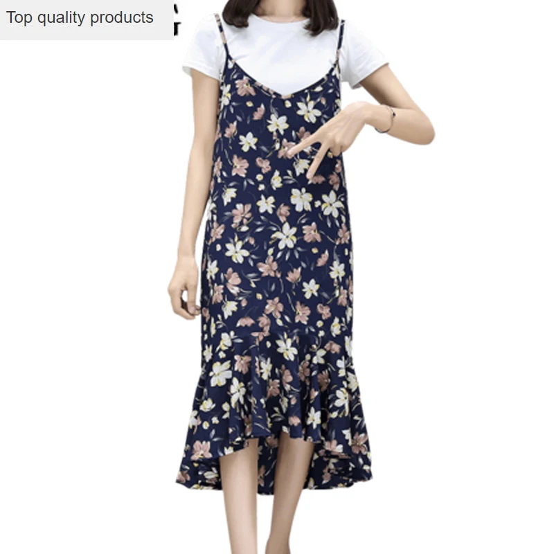 Женские костюмы в офисном наборе 2020 летнее платье больших размеров 5XL Цветочный