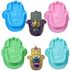 1 отверстие патент рука Фатимы глаз Бога силиконовая форма для мыла Сделай Сам свечи для ароматерапии форма ручной работы пластырь инструменты для изготовления мыла