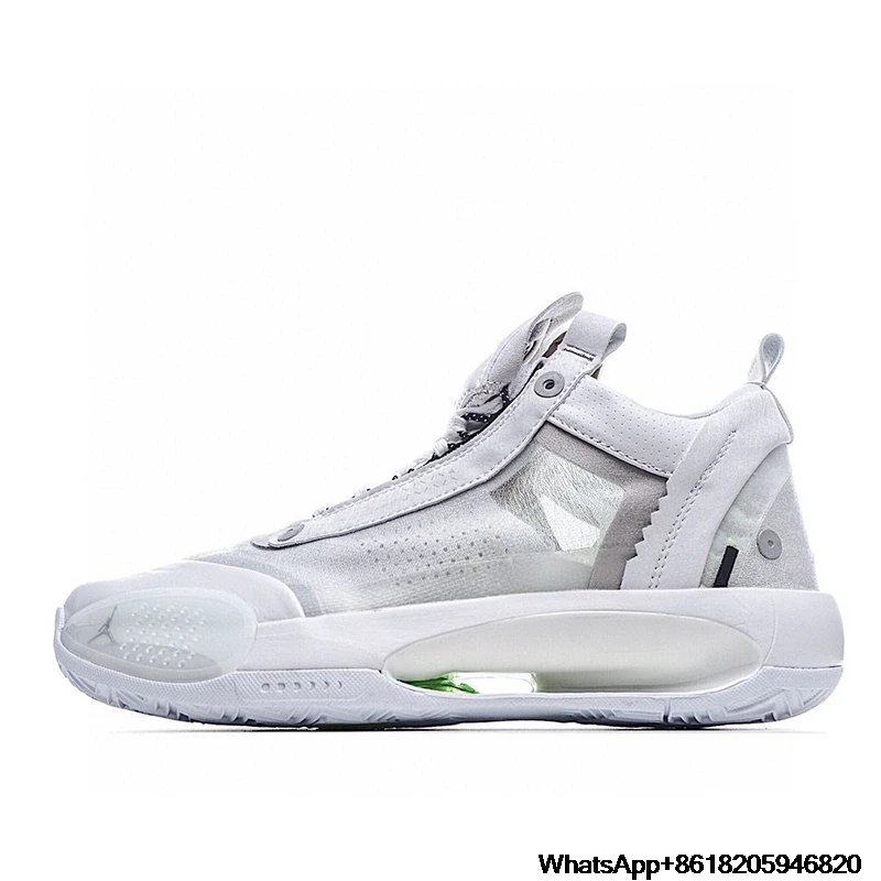 

2021 Newest Arrival AJ34 air 34s Men Retro Basketball Shoes Class aj 34 White Bred Eclipse women Sneakers with box us 5.5-12