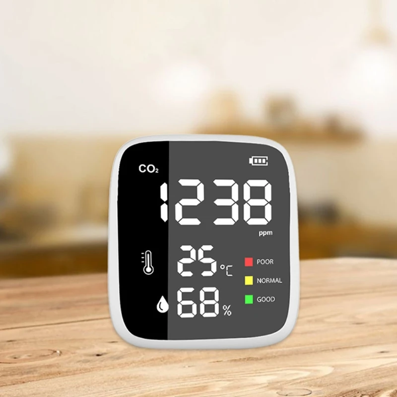 

CO2 Monitor Tester Indoor Air Quality 400-5000ppm Digital Carbon Dioxide Temperature Humidity NDIR Sensor Retailsale
